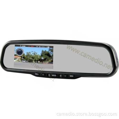 Full HD 1080P 4.3inch Car Rearview Mirror DVR with Video Camera Recorder